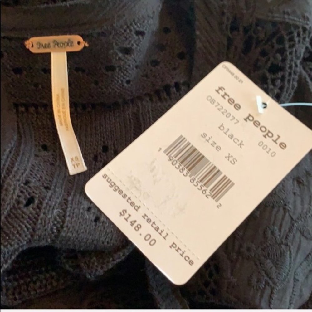 Free People Sunbeams Embroidered Mini Dress XS NWT - Picture 8 of 9